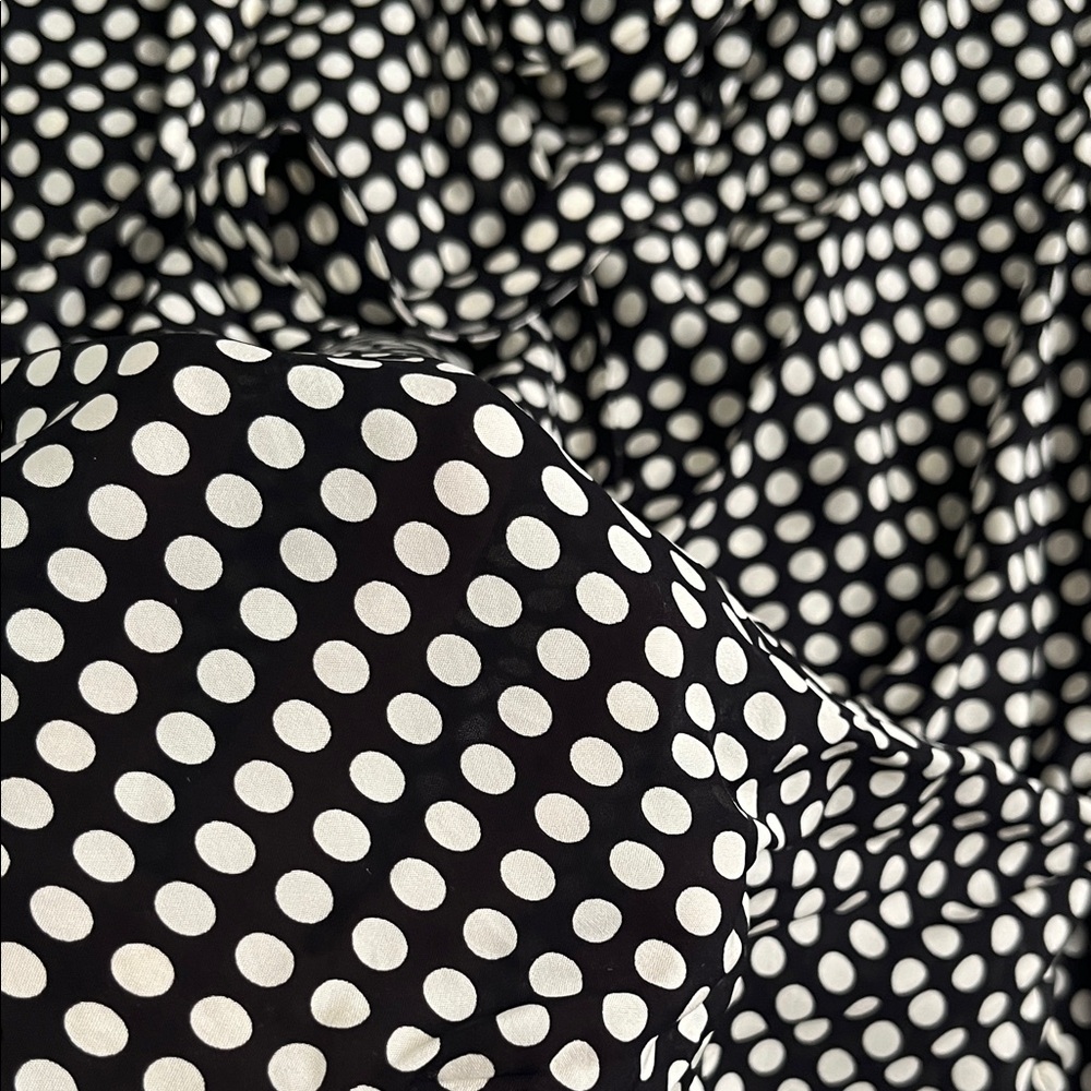 44# Zara Polka Dots Geometric/Assimetrical Women Blouse NWOT - Picture 9 of 13